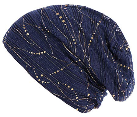 Zhiyao Chemo Hut Damen Spitze Beanie Mütze Kopftuch Super Weich Slouchy Turban Kopfbedeckungen Kopf Wraps Stirnband Nachtschlafkappe Hut