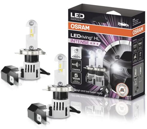 OSRAM LEDriving®HL INTENSE, ≜ H4/H19, LED-ersättning för konventionella H7/H18 helljus och halvljus, endast off-road, +350% högre ljusstyrka, 6000K, Hängande duobox (2 lampor)