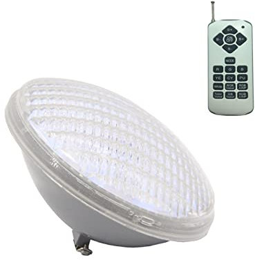 Dammljus 1 8W 22W 36W 45W 54W Projecteur LED Piscine Underwater pool belysning PAR 56 RGB Strålkastare IP68 Vattentät pool ljus med fjärrkontroll Undervattens dammljus (Color : Pure White, Size : 22