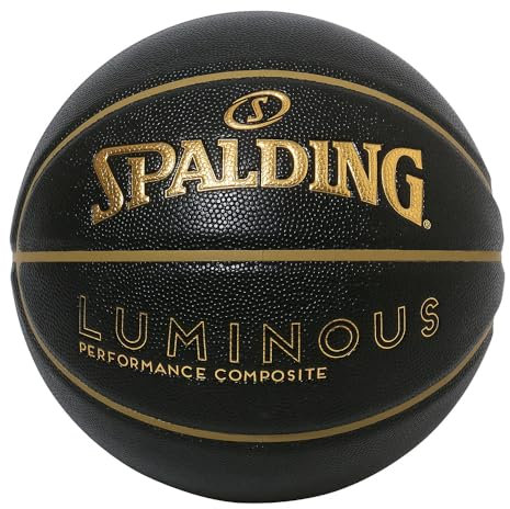 Spalding Luminous Composite Black x Gold No. 7 Ball 77-847J Basketball Basketball