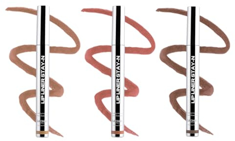 Sacheu Lip Liner STAY-N Peel Off Lip Stain - Long Lasting Waterproof Lip Tint with Hyaluronic Acid & Vitamin E – Transfer Proof Matte Finish, Vegan & Cruelty-Free (Core Bundle)