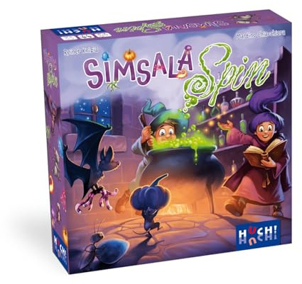 HUCH! Simsala Spin, Zaubertränke im Hexenstein-Labor, Familienspiele, Kooperatives Zaubertrankbrauen, Spannende Herausforderung für Junge Hexen und Zauberer, Für 2-6 Spieler ab 5 Jahren