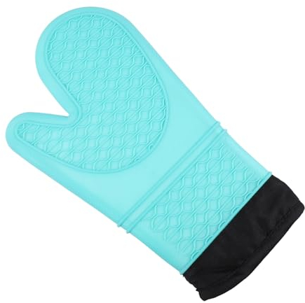 Alipis Insulated Kitchen Gloves Heat-resistant Oven Mitts Non-slip Stove Glove