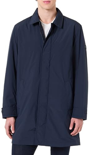 Tommy Hilfiger Abrigo corto Hombre Packable Carcoat con bolsillos laterales, Azul (Desert Sky), XL