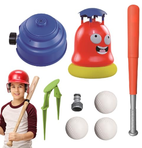 Juego De Béisbol con Aspersor De Agua | Aspersor Infantil | Juego De Béisbol Acuático para Jardín Patio Parque Playa Deporte Al Aire Libre