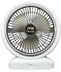 AntDau71® - Mini Ventilador RGB Portátil Recargable - Silencioso y Potente con 3 Velocidades, Altura Ajustable, Luces LED Ambient, Batería Alta Capacidad, Carga Type-C, 5W - CW987