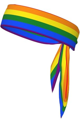 Sport-Bandanas mit Regenbogen-Print – bequeme athletische Schweißbänder für Laufen, Yoga, Radfahren und mehr