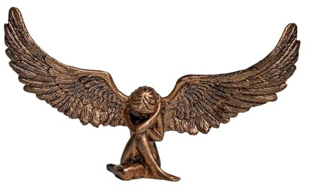 Engel Statue Engel Figur Zarte Ornament Skulptur für Büro Indoor Outdoor, Bronze