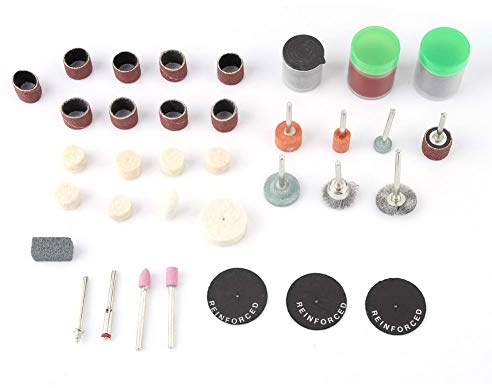 105 pièces ensemble d'accessoires pour outils rotatifs multifonction meulage ponçage polissage kit de perçage pour les amateurs de bricolage artisans alliage résine laine matériau