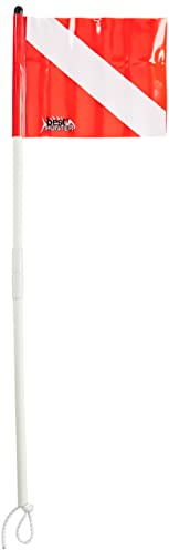 Best divers Mixte Bh093/X Best Drapeau d montable avec lastique 80 cm, Bianca/Rossa, Dimensioni del prodotto EU