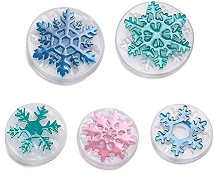Supvox Silikonform Schneeflocke Anhänger 5.5 X 5.2 X 0.24 Zoll Gießform Für Diy Bastelprojekte Und Harz Schmuckherstellung