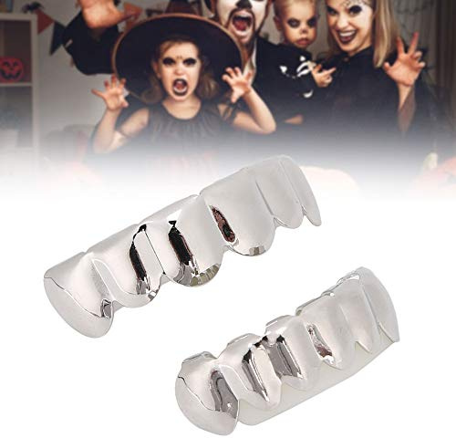 Grilles Dentaires, Dents De Grille Brillantes Décoration Pour Halloween Pour Bijoux De Fête(Argent)