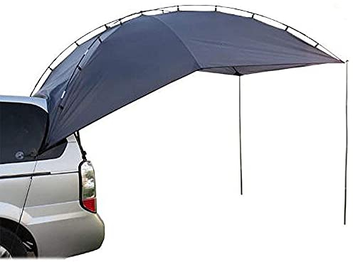 Car Trunk Tent Awning Sun Shelter, Portable Auto Canopy Camper Trailer Tent Tailgate Awning Tent Waterproof Shade Tent for SUV MPV Trailer Beach Camping Auto Traveling Tent