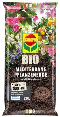 Compo Bio Mediterrane Pflanzenerde torffrei 20l