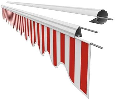 Leudus Markisen Volant Markisenbespannung Sonnenschutz Ersatzstoffe 2.81m*23cm SPD024 Sonnenmarkise fertig genäht