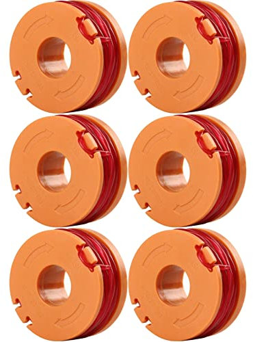 Odashen 6 Pcs Strimmer Spool Replacement for Worx WX150, for McGregor MCT2X1825 CLGT18LG/1 Trimmer Strimmer