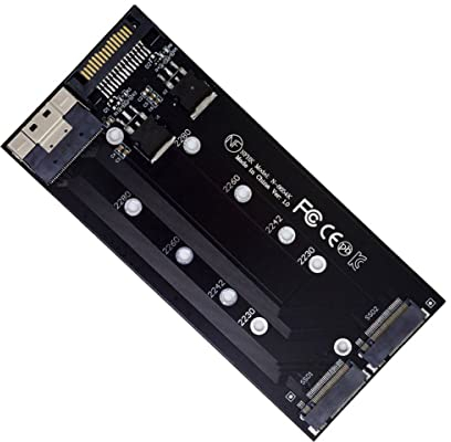 xiwai PCIE Express 3.0 4.0 Slimline SFF-8654 8X a Dual NGFF NVME M.2 AHCI Raid Card VROC Raid0 Hyper Adapter