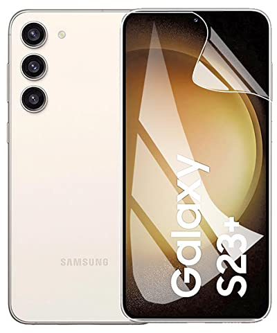 [2Pcs] Film de Protection d'écran Hydrogel pour Samsung Galaxy S23+ / S23 Plus (6.6), [Clear HD] Film Protecteur TPU Souple (Non en Verre)