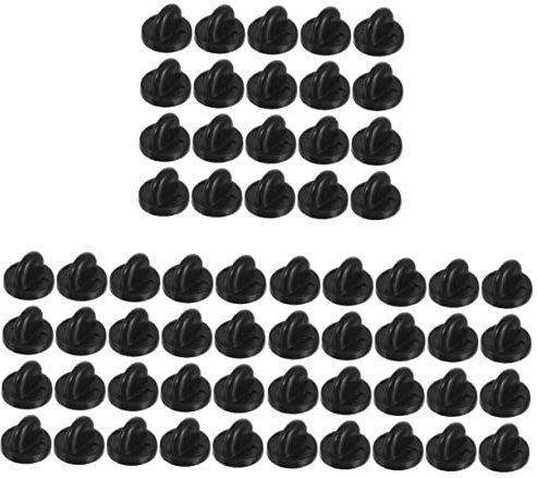 Amosfun 600 Stk Schmetterlings-hutnadel-rückplatte Revers Anzug Pullover Pin Nägel Zubehör Broschennadel-rückseiten Anstecknadel Broschenhalter Stiftverschluss Hinter Revers-clip Gummi