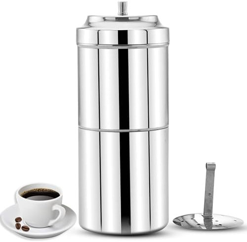 Stainless South Indian Filter Coffee Maker, 200 ml,2 cups(Coffee Filter 200ml)