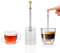 Filtrro Cafetière et Théière Portable Infuseur Type Presse, Réutilisable Sans Papier en Acier Inoxydable, Machine à Café et à Thé Portable