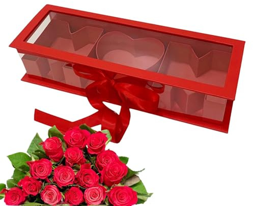 Tom mamma blomlåda, mors dag bokstavsformad blomlåda | elegant design kartong blomlåda för godis, jordgubb, choklad, snacks och smink