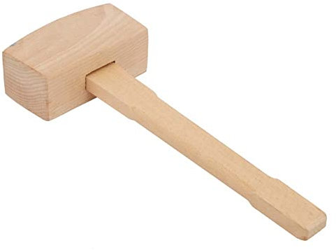 Maillets, Marteau à Bois, Maillet en Bois de Hêtre, pour Ciseau sculpté, Taraudage de Pièces en Bois, Pièces en Caoutchouc, Conception Ergonomique, Main sans Dommages (Grand (50