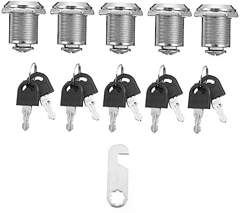 Yardenfun 5stücke Briefkastenschloss Schloss Für Briefkästen Schrankschloss Schubladenschloss Aus Zinklegierung Mit Cam-design Für Schränke Und Kommoden