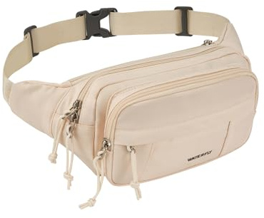 WATERFLY Bauchtasche Gürteltasche Herren Damen: Sportlich Hüfttasche Stylisch Fanny Waist Pack Klein Festival Bumbag Gassi Hipbag MTB Bum Bauchbeutel Unisex Hip Bag für Sport Hundetraining