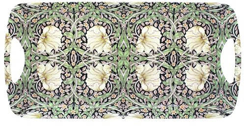 The Leonardo Collection William Morris Pimpernel Plateau Moyen pour Servir des Plats | Plateaux de Service pour Accessoires de Cuisine | Plateau de Service pour Servir des Aliments et du thé |