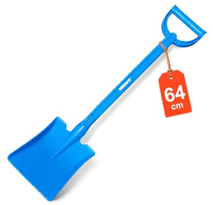 alldoro 60156 XXL pala rettangolare attrezzi da giardino per bambini sabbiera spiaggia in plastica 64 cm di lunghezza