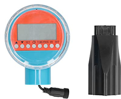 Watering Timer Irrigation Controller, Smart Solenoid Valve Timing System, Battery Operated Automatic Garden Water Timer for Outdoor Use with Sealed Cover