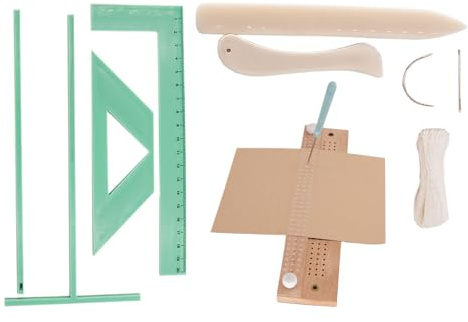 Kit Rilegatura Libri Attrezzi Punzonatura Segnature in Legno Set Legatoria