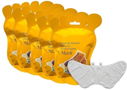 Máscara de pie hidratante para reparación de pies para reparación de pies agrietados secos y agrietados Elitzia ETMM02 (miel)