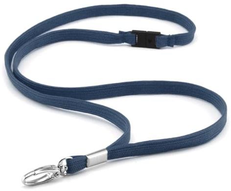 CKB LTD Premium nyckelband halsrem med brytning och vridbar metallklämma för ID-korthållare enfärgad
