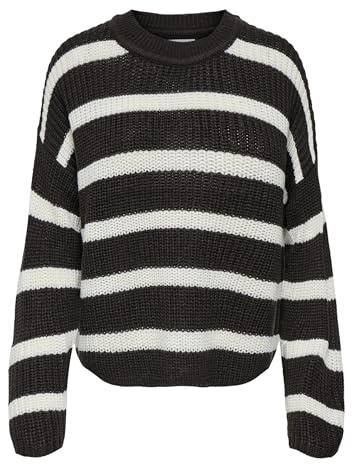 Jdyjusty L/S randig tröja KNT Noos, Choklad tårta, XL