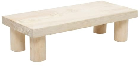 GRIRIW Kinderhocker mit Glatter Oberfläche und Gutem Handgefühl Beige Tritthocker für Kinder als Praktische Fußbank im Haushalt