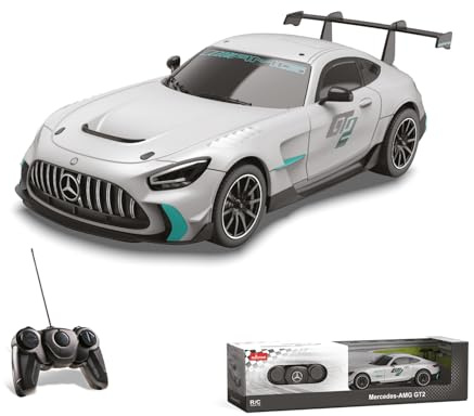 Mondo Motors Mercedes AMG GT2, modello in scala 1:24, fino a 8 Km/h di Velocità, auto giocattolo per bambini 63843