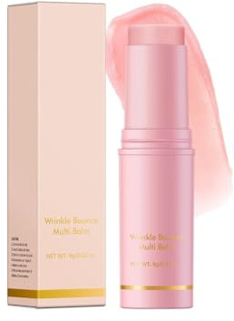 Wrinkle Bounce Multi Balm, kollagen berikad fuktgivande ansikts- och läppvård, anti-aging-balsam för att fylla på djupa rynkor, fuktgivande och hudåtstramande