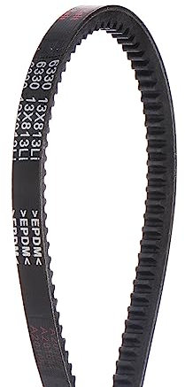 sourcing map 13x813 Cogged V-Belts AX Section Drive Raw Edge Belt 813mm Inner Girth 13mm Width 8mm Thickness EPDM for Power Transmission