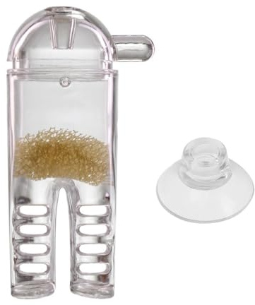 Aquarium Planarienfalle aus Acryl, Aquarium Wurm Feeder Transparente Schneckenfalle für Aquarien, Hosenförmige Wurmfalle für Aquarien mit Saugnäpfen für Aquarien