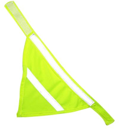 Parliky Reflektierendes Hundebandana Aus Langlebigem Polyester Fluoreszierendes Gelbes Haustier-dreieckstuch Mit Klettband Sichere Sichtbarkeit Bei Nachtspaziergängen Für Kleine