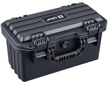 Lykus HC-3031 Wasserdicht Koffer mit Schaumstoff, Innengröße 29x12x15,8cm | IP67 wasserdicht, steckbarer Schaum, geeignet für Kameras, Objektive, elektronische Geräte und mehr
