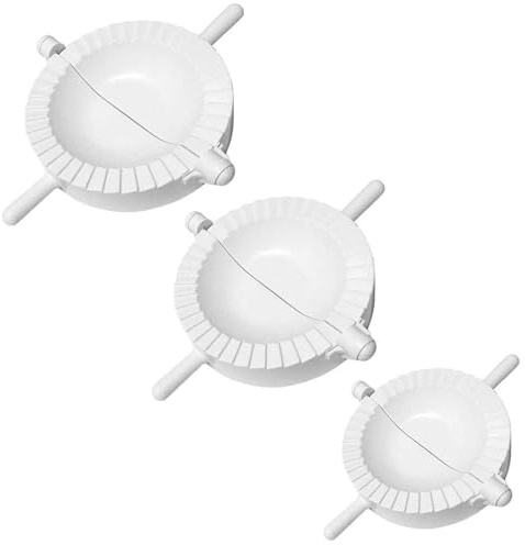 3 Pcs Ravioli Dumpling Maker Set, Manual Chinese Dumpling Pasty Molds Cutter Gyoza Empanada Mould Pierogi Pie Dough Pastry Wrapper Press Cutter,Gyoza Wrappers,Pie Maker