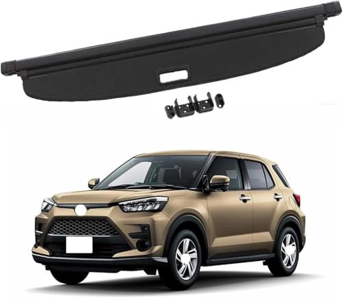 LANAZU Einziehbarer Auto Laderaumabdeckung für Toyota RAIZE, Kofferraum Schutz Abdeckung Frachtabdeckungen Aufbewahrung ZubehöR