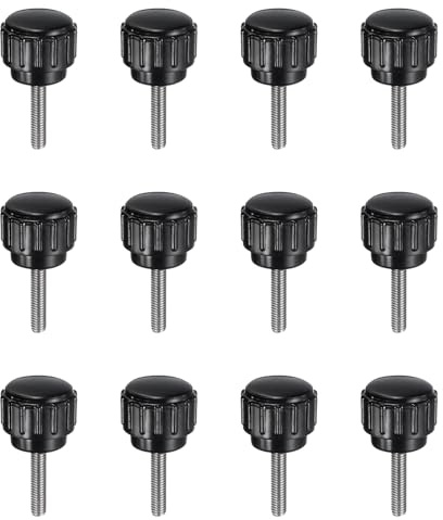 QUARKZMAN 12 Stück Rändelschraube mit Gewinde M3 x 14mm Rundkopfschraube Rundgriffschraube Klemmknöpfe 14mm Handknöpfe Edelstahl 304 Daumenschrauben Spannschraube für Industrie Maschine | Rundkopfschraube Rundgriffschraube Klemmknöpfe 14mm Handknöpfe, Daumenschrauben Spannschraube, Für Industrie Maschine