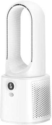 Enfriador portátil sin aspas, enfriador silencioso USB, pequeño enfriador recargable | Circulador de aire, lámpara nocturna de velocidad ajustable para oficina y zona, esquina de tienda de campaña