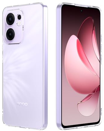 Captor Cover Oppo Reno 13F / 13FS 5G, Custodia Trasparente in Silicone Morbido, Sottile, Anti-Graffio, Protezione Fotocamera, Anti-Ingiallimento, Resistente per Cover Reno 13F / 13FS Oppo