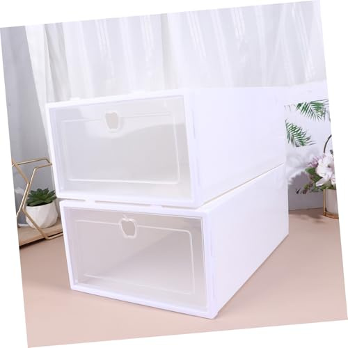 WEKADRIN 6 Stück Schuhbox Aus Pp Transparent Mit Schubladen Stapelbar Sneaker Organizer Für High Heels Und Sportschuhe