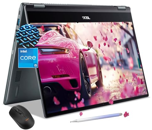 acer Chromebook Spin 514 - Laptop con pantalla táctil 2 en 1 - Intel Core i5-1334U - Pantalla IPS FHD de 14 pulgadas - 8 GB de RAM - SSD de 512 GB - Teclado retroiluminado- Tableta cromada para juegos